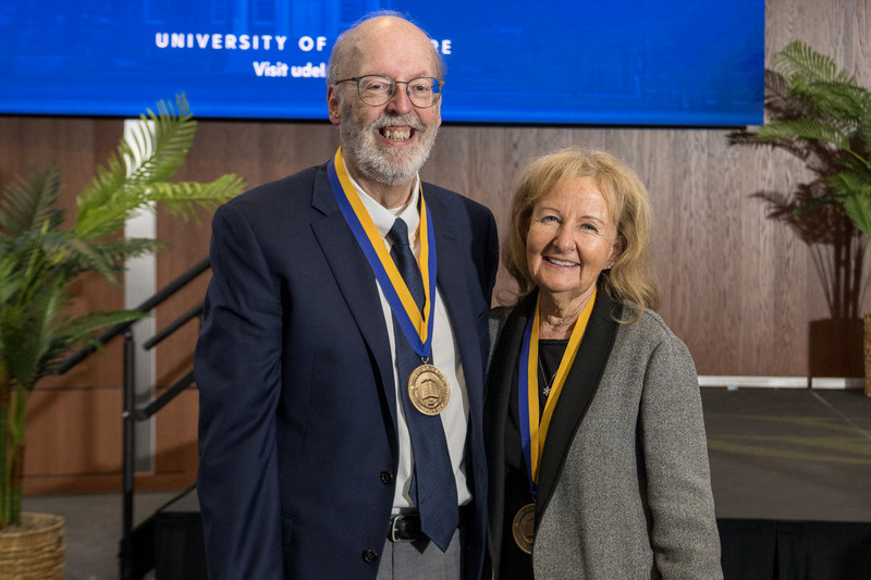 Medal of Distinction recipients Kathleen Matt and John Brennan