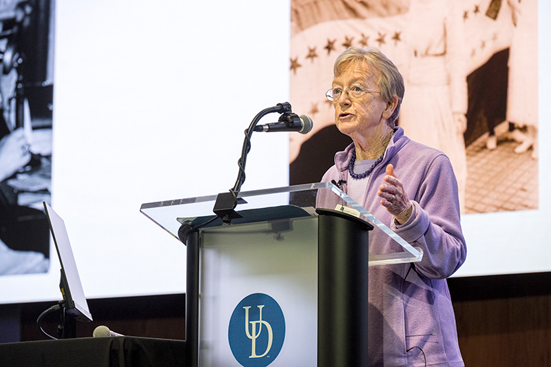 UDARF - Anne Boylan - 12.15.22 Anne M. Boylan, University of Delaware professor emerita of history and of women and gender studies, spoke at the UD Association of Retired Faculty (UDARF) luncheon in December about the history of women’s suffrage in Delaware and the passage of the 19th Amendment.