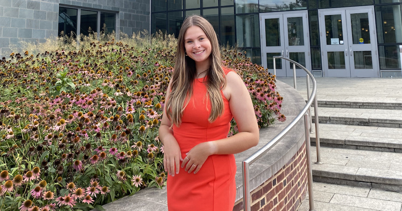 Claire Kaufmann, who is a sport management and marketing double major, is scheduled to graduate in 2024. Claire Kaufmann, who is a sport management and marketing double major, is scheduled to graduate in 2024.