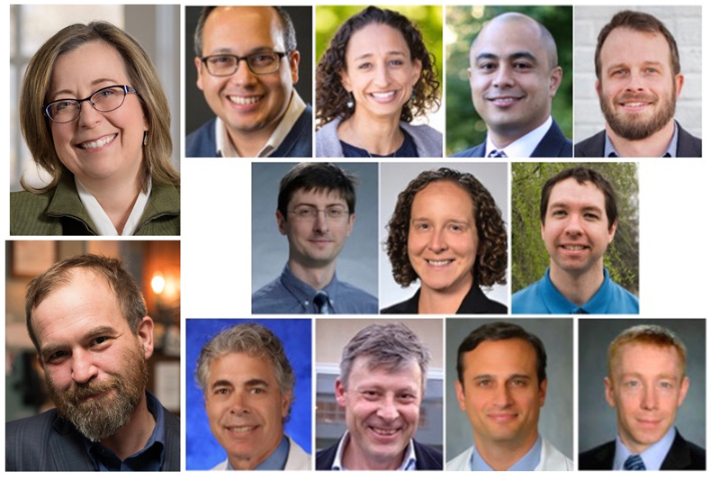 The Interdisciplinary Team Science Medal in Bioengineering, co-led by UD’s Dawn Elliott (top left) and University of Pennsylvania’s Robert Mauck (bottom left) received the inaugural Edward Grood Interdisciplinary Team Science Medal in Bioengineering, an award established by the Bioengineering Division of the American Society of Mechanical Engineers (ASME).