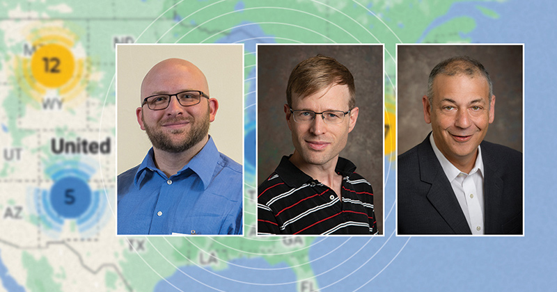 Thanks to previous and current instructors (from left) John Aromando, Jeremy Keffer and Greg Silber, UD’s computer science senior design program helps seniors become career-ready with essential industry tools, vernacular and project management strategies. Thanks to previous and current instructors (from left) John Aromando, Jeremy Keffer and Greg Silber, UD’s computer science senior design program helps seniors become career-ready with essential industry tools, vernacular and project management strategies.