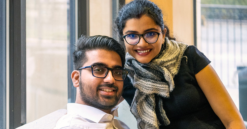 Neetek Kumar (left) and Urvashi Jain have made their time count at UD. 
