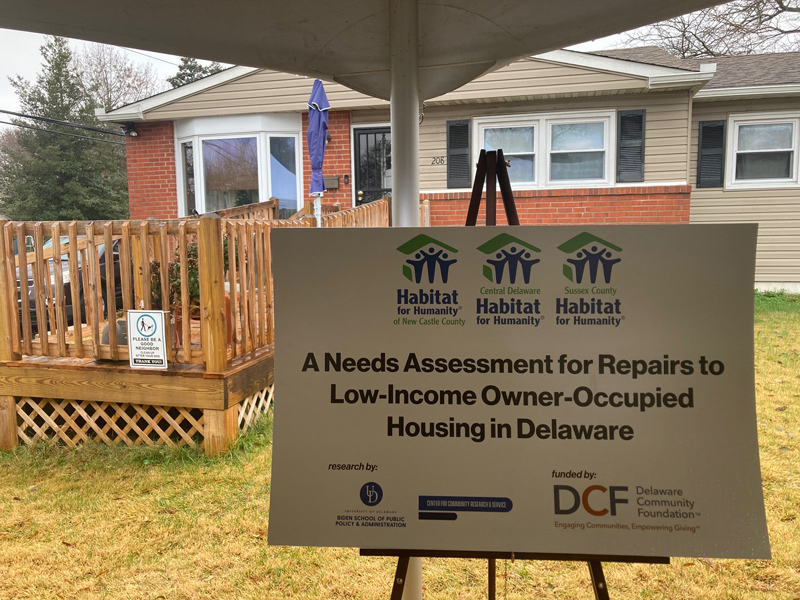 The Delaware Habitat for Humanity, with a unit in each of the state’s three counties, discussed its report at a press conference on Dec. 7, 2022. The Delaware Habitat for Humanity, with a unit in each of the state’s three counties, discussed its report at a press conference on Dec. 7, 2022.