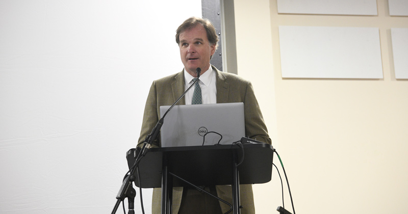 Robert Bonnie, the USDA undersecretary of agriculture, delivered a keynote address and stressed the importance of a voluntary program and the need for local producers to participate in shaping future climate policy. Robert Bonnie, the USDA undersecretary of agriculture, delivered a keynote address and stressed the importance of a voluntary program and the need for local producers to participate in shaping future climate policy.