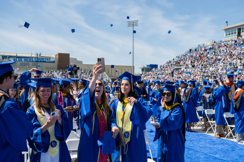 Graduation is a joyous time for students after four or more years of hard work in the classroom. Graduation is a joyous time for students after four or more years of hard work in the classroom.
