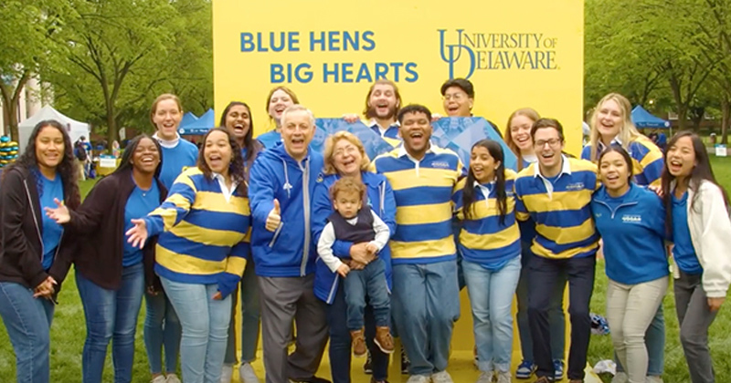UD President Dennis Assanis joined the UD community near and far in supporting the University on I Heart UD Giving Day on May 3, 2023. UD President Dennis Assanis joined the UD community near and far in supporting the University on I Heart UD Giving Day on May 3, 2023.
