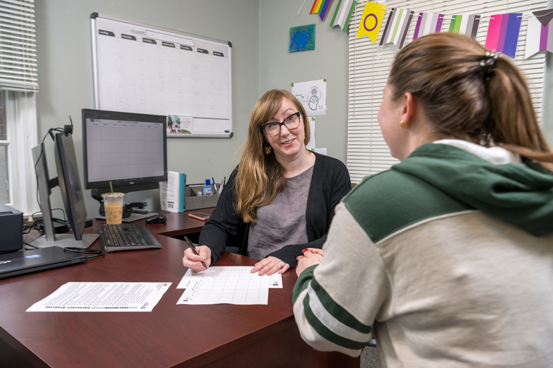 Academic success coach Emily Thayer