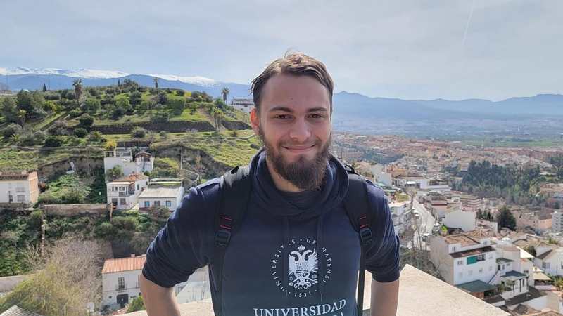 Nathan Acevedo, a University of Delaware junior Spanish education and Chinese double major, studied abroad in Granada, Spain, last semester and is looking forward to passing his knowledge and passion on to others. “To me, one of the greatest marks that I can leave on society is by being a teacher,” he said.