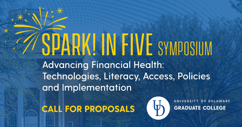 Spark! Symposium graphic with fireworks