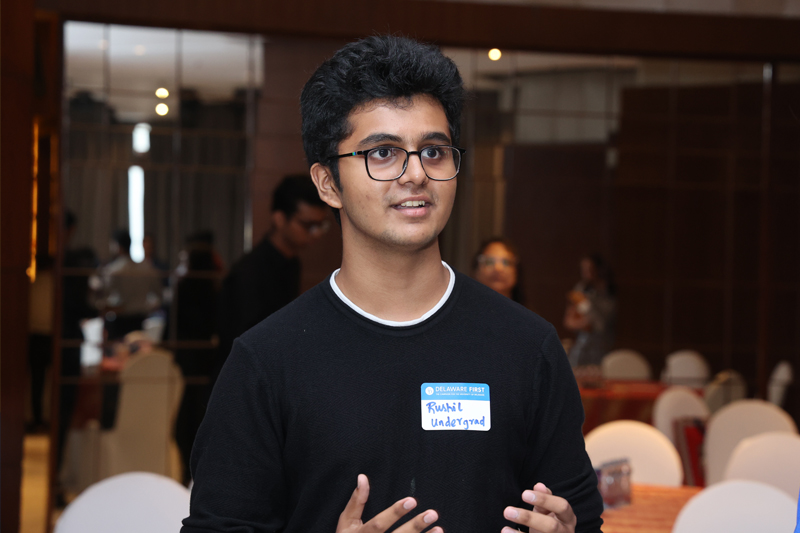 First-year chemical engineering student Rushil Rathod. First-year chemical engineering student Rushil Rathod.