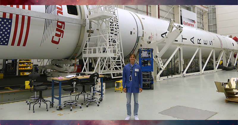 As an intern working with Northrop Grumman, Emmett spent much of his summer in the Wallops Island High Bay facility working on pneumatics integration and testing.