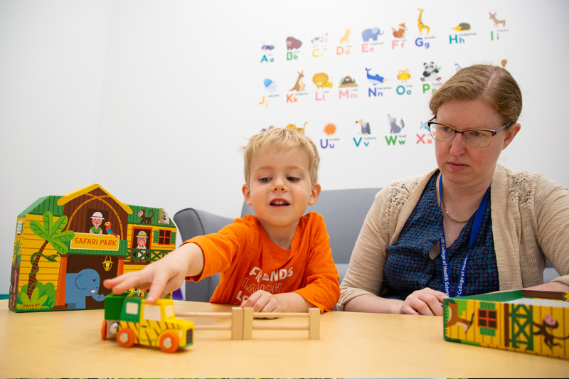 Amanda Owen Van Horne uses play as a form of intensive language therapy for children with developmental language disorder