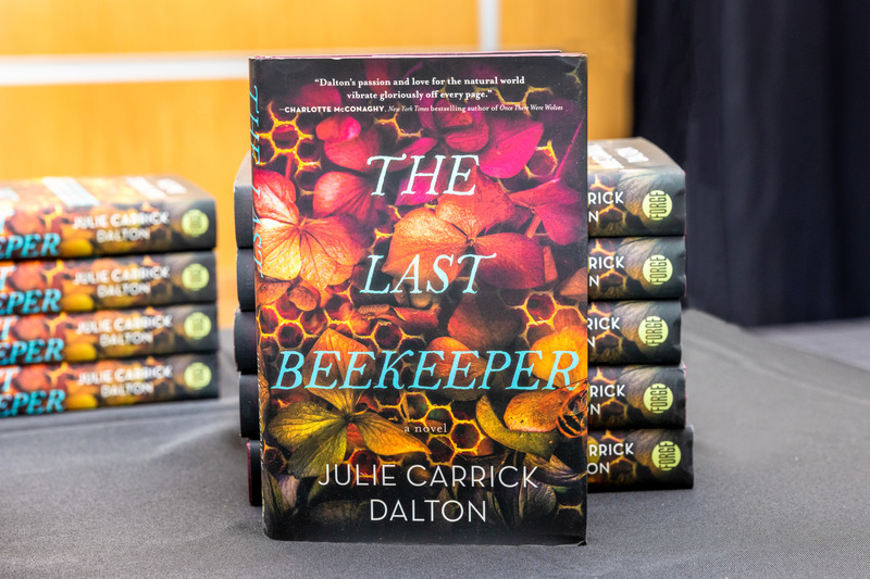 Dalton’s latest novel, “The Last Beekeeper,” tells the story of a young woman before and after an environmental disaster kills the world’s pollinators. Dalton’s latest novel, “The Last Beekeeper,” tells the story of a young woman before and after an environmental disaster kills the world’s pollinators.