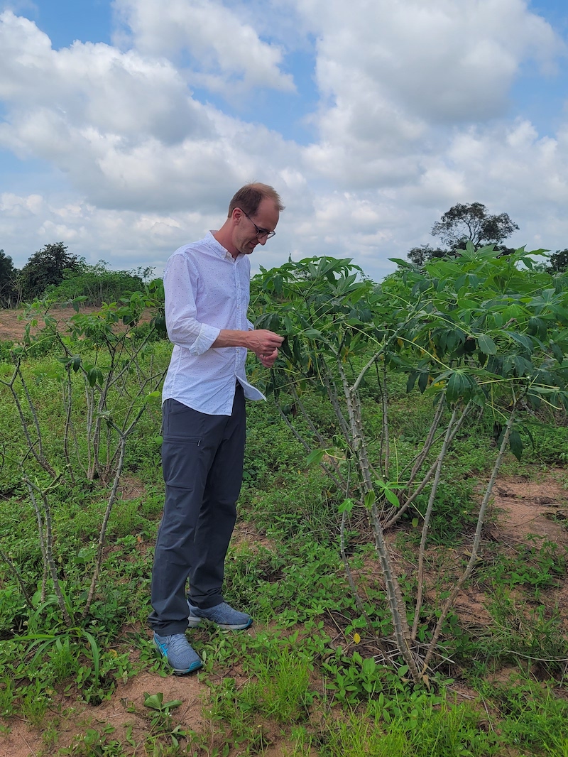 Kyle Davis conducts fieldwork in Nigeria Kyle Davis conducts fieldwork in Nigeria