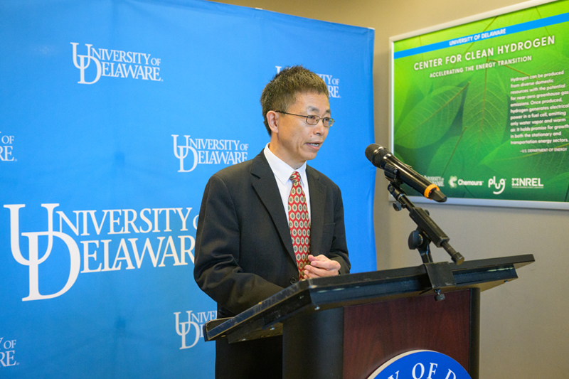 Yushan Yan, director of UD’s Center for Clean Hydrogen Yushan Yan, director of UD’s Center for Clean Hydrogen