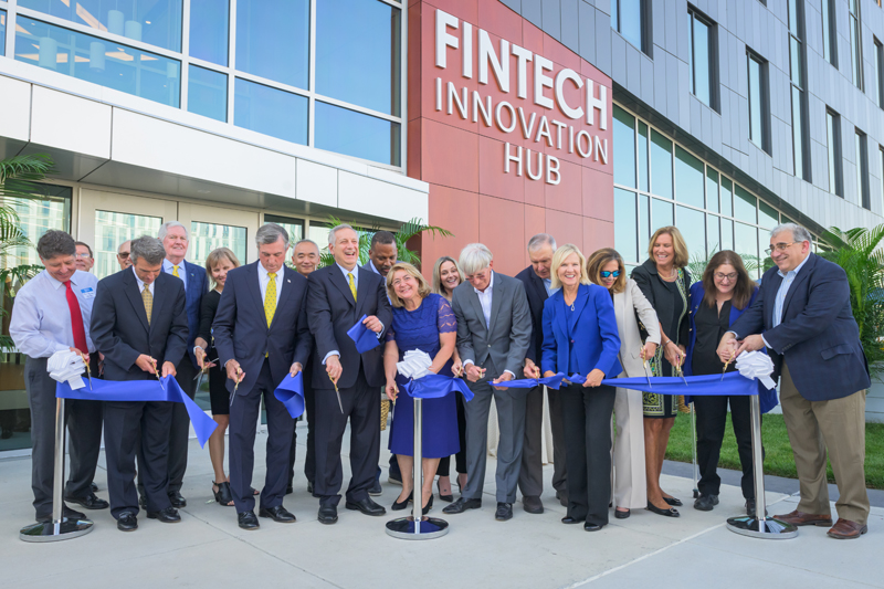 Ribbon-cutting ceremony marks UD’s entry to new FinTech Innovation Hub