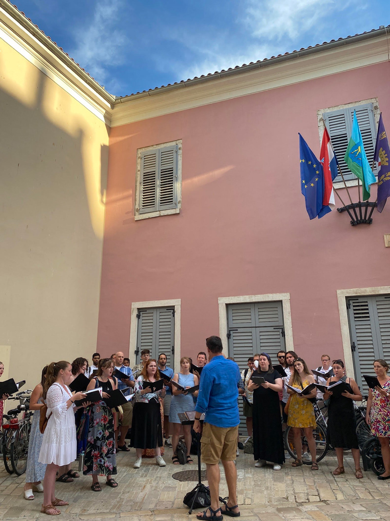 Choristers rehearse in Rovinj, Croatia. Choristers rehearse in Rovinj, Croatia.