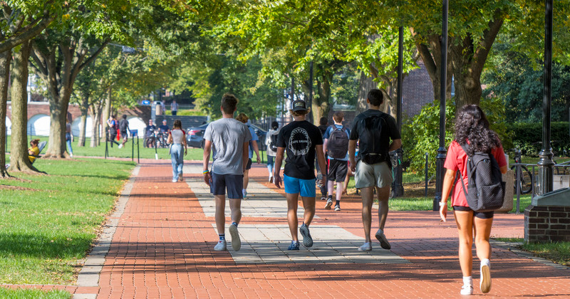 students on campus students on campus