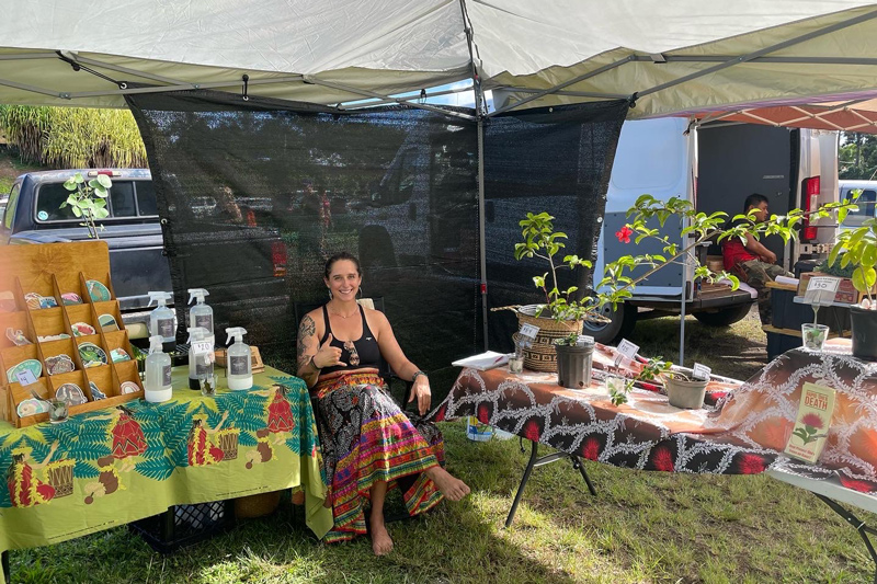 Through her business ‘Āina Akua Plants, Lizzy Baxter brings access and awareness of important native fauna and flora back to local communities.