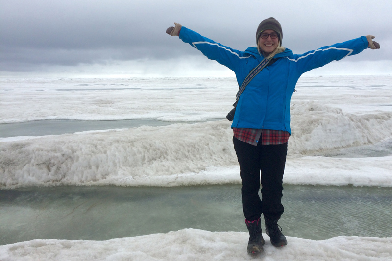 In Utqiagvik, Alaska — one of the northernmost cities on Earth, Lizzy Baxter studied Steller’s eider, a migrating Arctic diving duck. In Utqiagvik, Alaska — one of the northernmost cities on Earth, Lizzy Baxter studied Steller’s eider, a migrating Arctic diving duck.