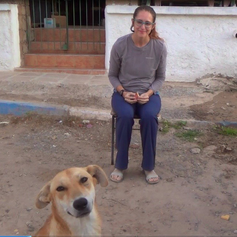 In Taghazout, Morocco, Lizzy Baxter worked on a street dog project, comparing how free-roaming dogs differed from pets and wolves in the wild. In Taghazout, Morocco, Lizzy Baxter worked on a street dog project, comparing how free-roaming dogs differed from pets and wolves in the wild.