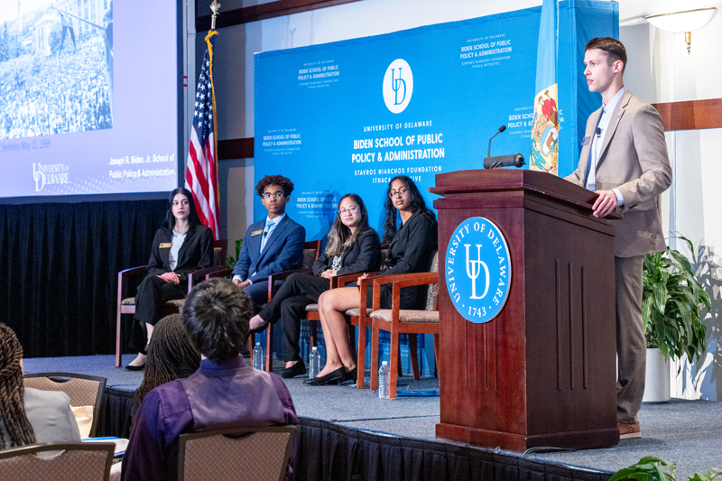During the event, SNF Ithaca Student Leaders presented their case study, “Navigating the Intersection of Free Expression and Diversity, Equity, and Inclusion on College Campuses.”