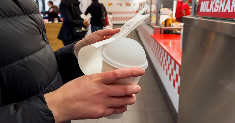 Stock image of a fast food restaurant