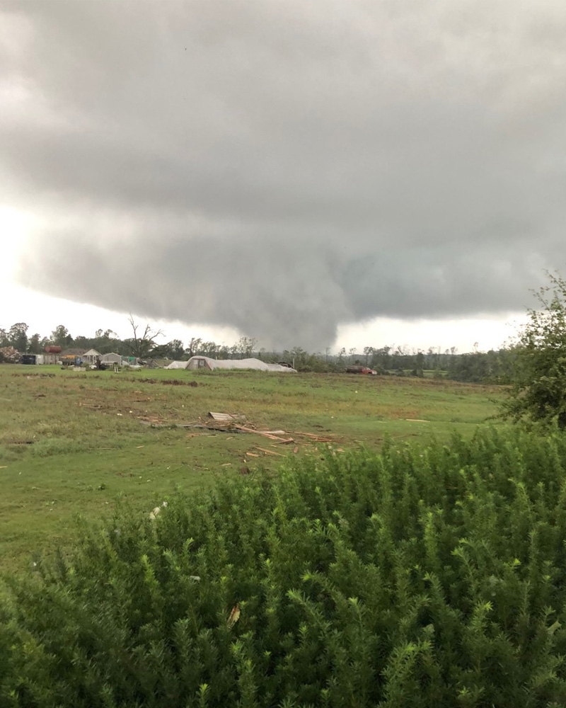 The EF-3 tornado that blasted through Mullica Hill, New Jersey, in 2001 brought 160 mile-per-hour winds. The EF-3 tornado that blasted through Mullica Hill, New Jersey, in 2001 brought 160 mile-per-hour winds.