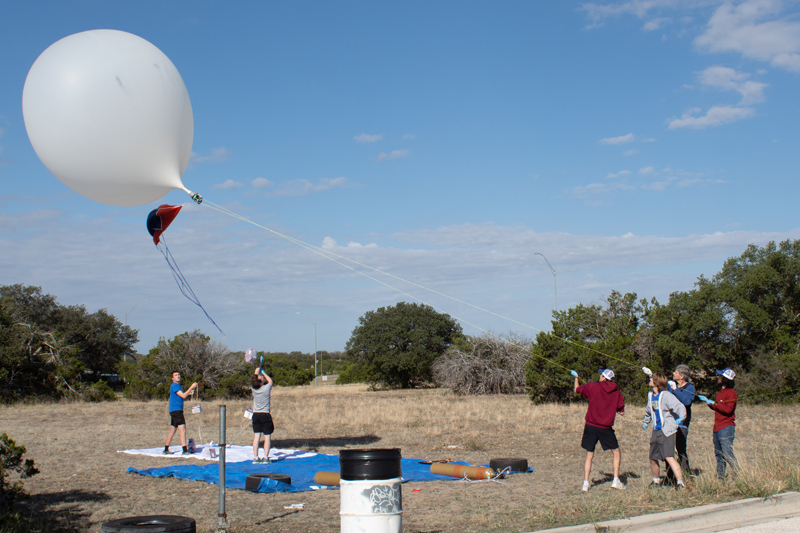 The Eclipse Chasers traveled to Texas in October 2023 to test their research balloon during an annular solar eclipse. Gusty winds made it tough to control the balloon and get it into position for launching.