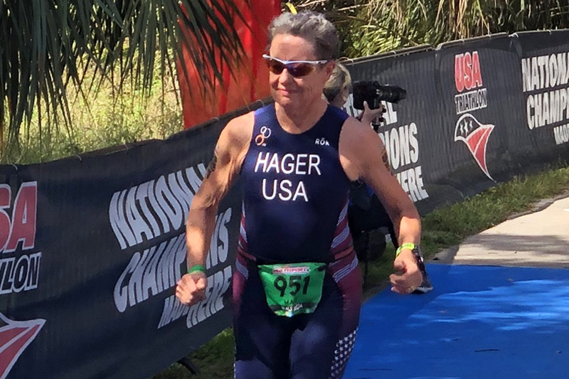 Mary Hager Mary Hager running