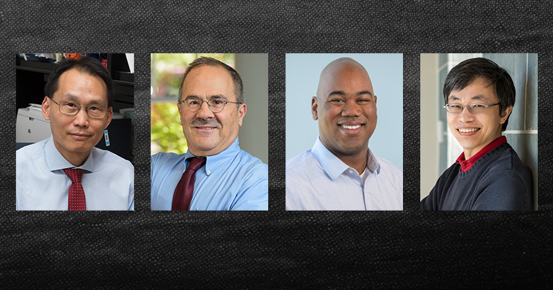From left, the UD research team of Wilfred Chen, E. Terry Papoutsakis, Kevin Solomon and Yushan Yan will help drive research and workforce development initiatives focused on making manufacturing more sustainable through the new CURB Engineering Research Center at Washington University in St. Louis. From left, the UD research team of Wilfred Chen, E. Terry Papoutsakis, Kevin Solomon and Yushan Yan will help drive research and workforce development initiatives focused on making manufacturing more sustainable through the new CURB Engineering Research Center at Washington University in St. Louis.