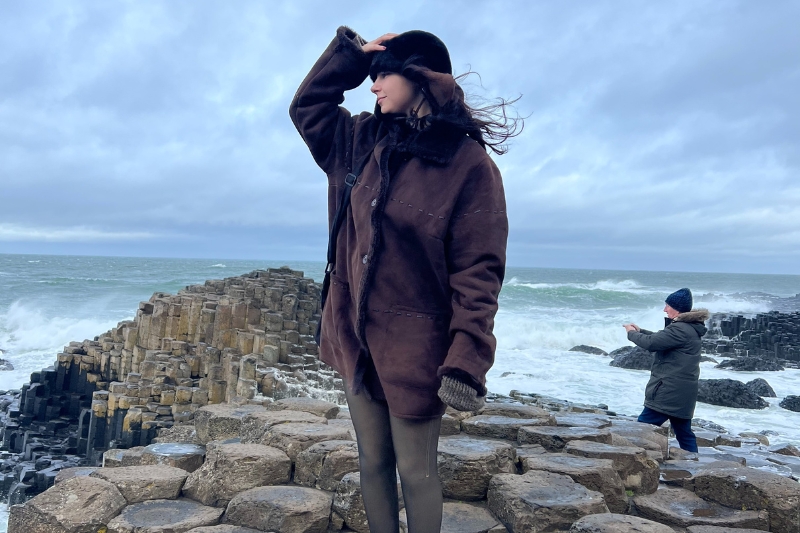 Rowe visited the Giant’s Causeway in Belfast, Northern Ireland. Volcanic activity created the geometric formations 50 to 60 million years ago. Rowe visited the Giant’s Causeway in Belfast, Northern Ireland. Volcanic activity created the geometric formations 50 to 60 million years ago.