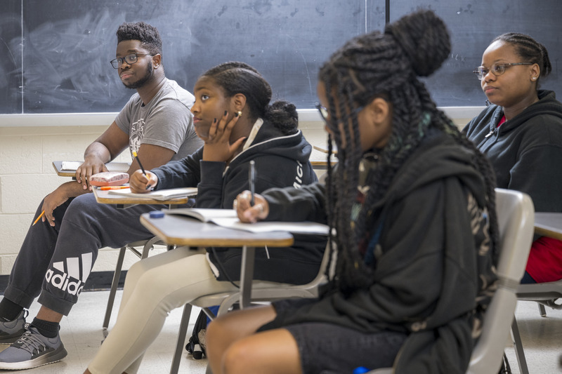 High school students around New Castle County participated in the University of Delaware's chapter of Upward Bound – a national program which helps high school students get enrichment and educational opportunities in preparation for college. High school students around New Castle County participated in the University of Delaware's chapter of Upward Bound – a national program which helps high school students get enrichment and educational opportunities in preparation for college.