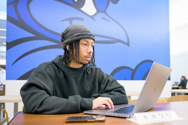 Jordan West, a senior political science major, said the start of the spring semester is bittersweet since it’s his last semester as an undergraduate student. Jordan West, a senior political science major, said the start of the spring semester is bittersweet since it’s his last semester as an undergraduate student.