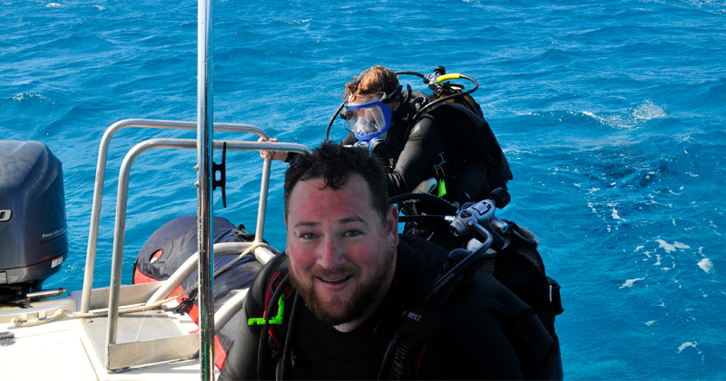 UD postdoctoral researcher Colin Colbourn is helping track down the wrecks of missing-in-action fliers as part of his work with Project Recover, co-founded by Mark Moline, the Maxwell P. and Mildred H. Harrington Professor of Marine Studies in UD’s School of Marine Science and Policy.