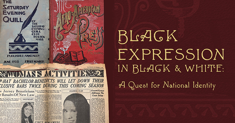Black Expression in Black and White: A Quest for National Identity