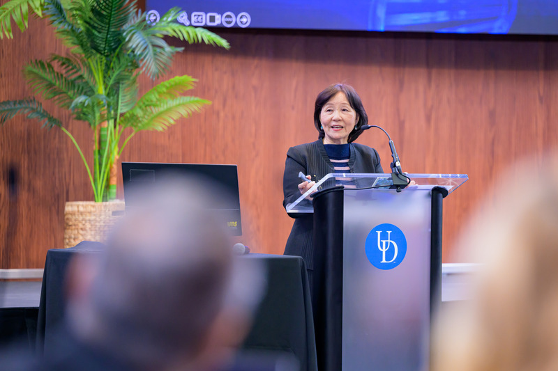 Cathy Wu, Unidel Edward G. Jefferson Chair in Engineering and Computer Science and director of the Data Science Institute, presents on artificial intelligence, health equity and financial technology. Cathy Wu, Unidel Edward G. Jefferson Chair in Engineering and Computer Science and director of the Data Science Institute, presents on artificial intelligence, health equity and financial technology.