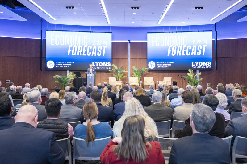 The 2024 Lyons CEEE Economic Forecast brought a large crowd to the STAR Campus to hear experts weigh in on the financial outlook for the coming year. 