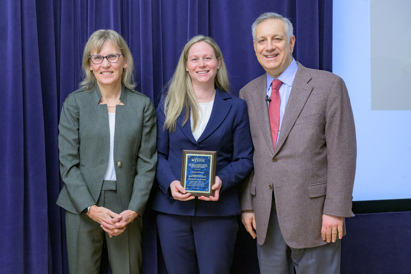 Megan Wenner, associate professor of kinesiology and applied physiology, received the fall 2023 Mid-Career Excellence in Scholarship Award.