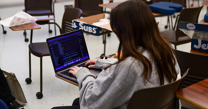 Students worked for a full 24 hours on their “hacks” during the event, which took place at Smith and Gore halls.