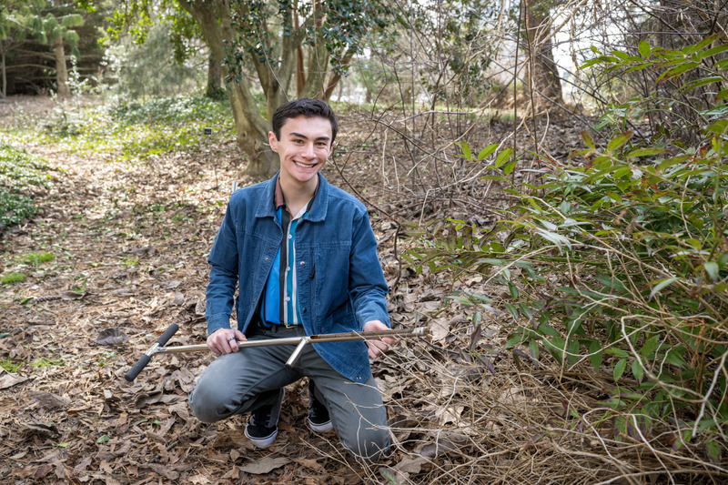 Senior Derek Wu, who received a Goldwater Scholarship in 2023, has researched the impacts of bacteria in soil and marine waters through numerous projects on and off campus. 