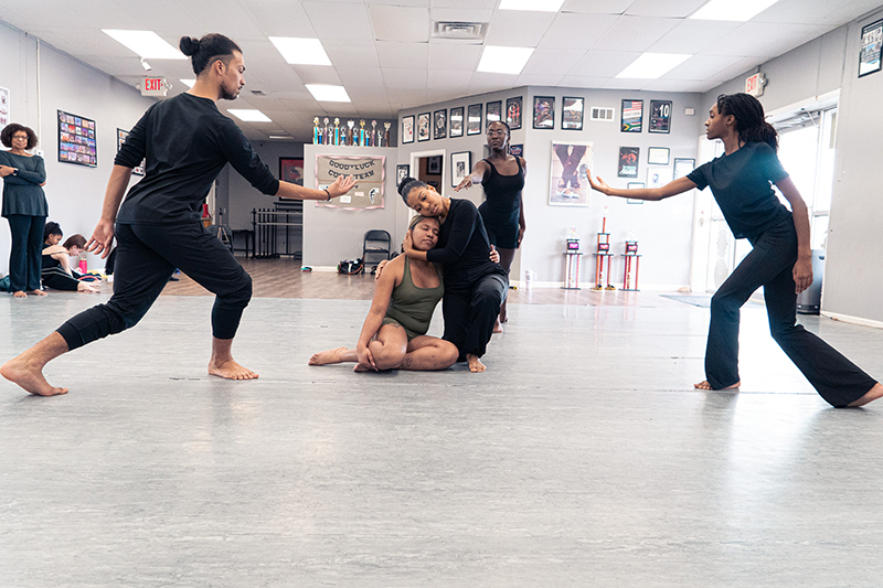 Lynnette Overby and cast rehearse “The Artistry and Activism of Frances Harper.” 
