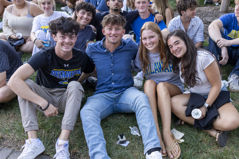 Mia Markley (far right), a human services major, enjoyed Welcome Days and said it was nice to get to know her UD community before classes begin. Mia Markley (far right), a human services major, enjoyed Welcome Days and said it was nice to get to know her UD community before classes begin.