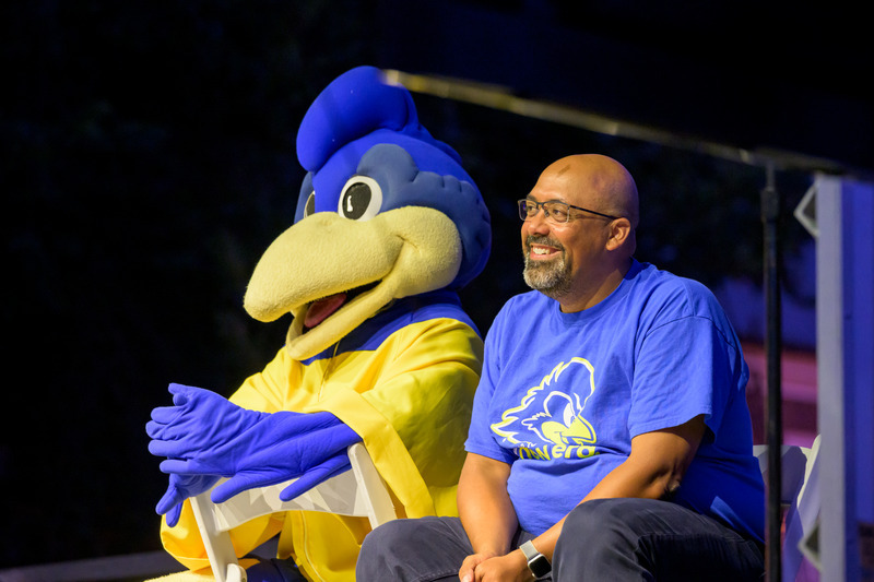 “Tonight isn't just about tradition and candle lighting… It's about community. And now you are officially a Blue Hen,” said José-Luis Riera, vice president for student life. “Tonight isn't just about tradition and candle lighting… It's about community. And now you are officially a Blue Hen,” said José-Luis Riera, vice president for student life.