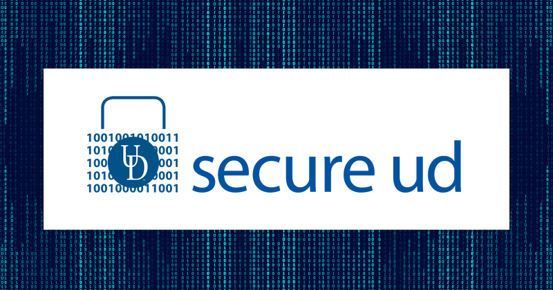 Lock, with text reading "secure UD" next to it.
