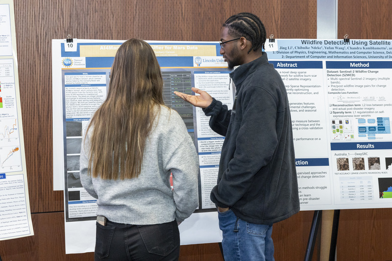 Abdourahim Sylla, a junior majoring in computer science at Lincoln University, loves to explore data science and the potential benefits AI brings to research. “AI is a tool for better development, to make processes faster,” he said. “At the end of the day, though, you still have to oversee it.”
