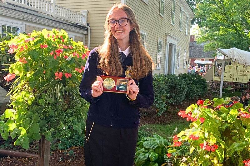 While still in high school, Drysdale participated in her local FFA chapter, where her interests in animal science began. She competed in the statewide FFA competitions, earning an Eastern Region FFA Star in Agriscience Award. 