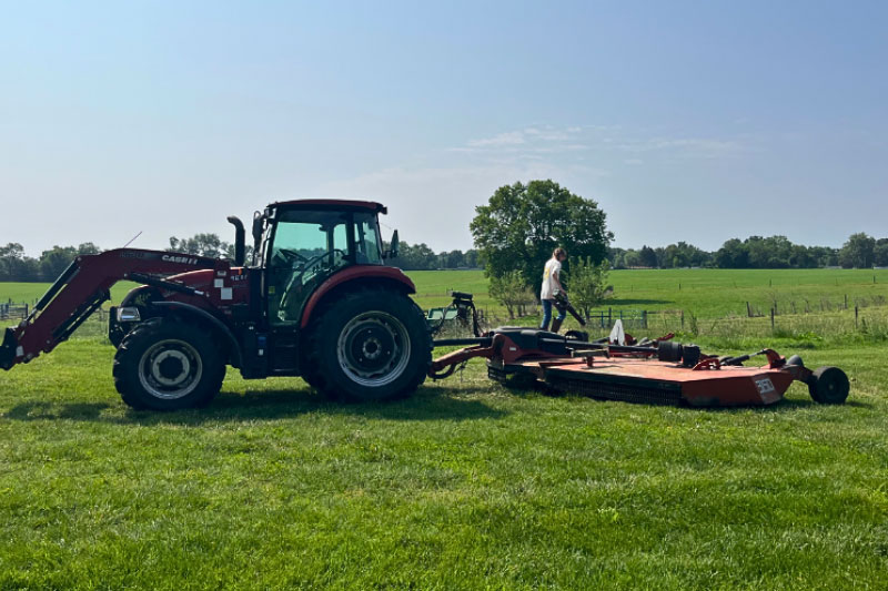 Drysdale works at UD’s Webb Farm as part of the feeding crew, caring for beef cattle, horses, sheep and lambs; she is also responsible for general farm upkeep and various special projects assigned to her by farm management.  