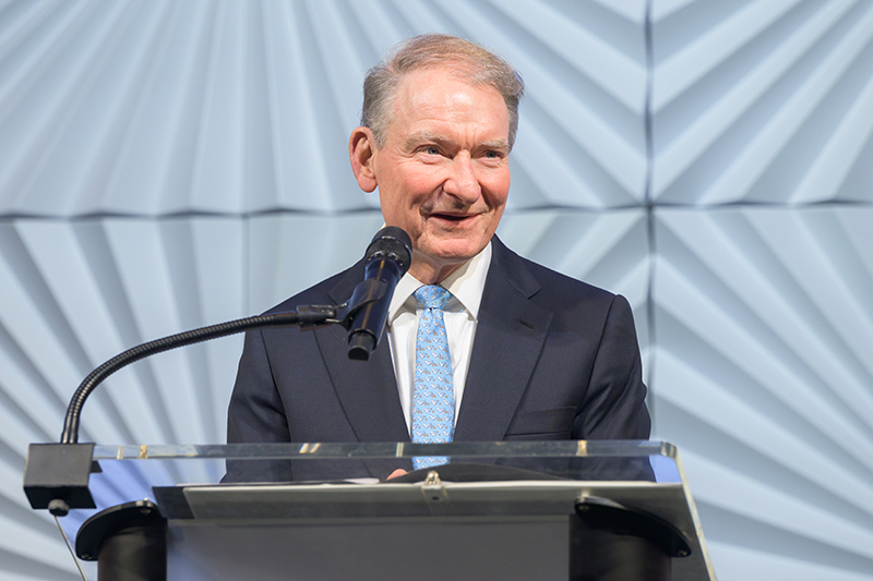Paul Atkins, chair of the U.S. Securities and Exchange Commission, delivers a policy address at the Weinberg Center’s 25th anniversary gala, outlining reforms to strengthen U.S. markets and reduce politicization in shareholder meetings.