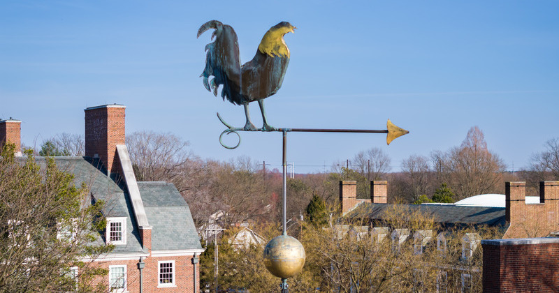 Campus weather vane
